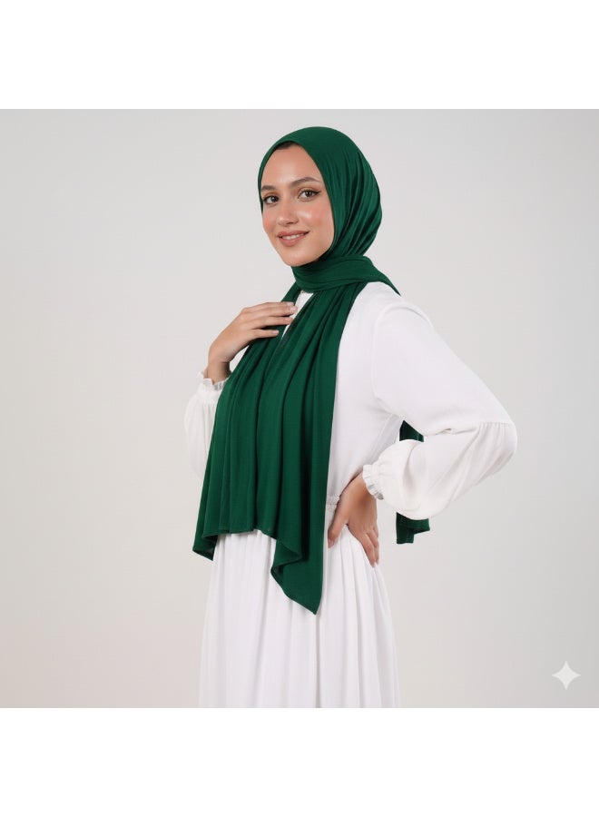 Women's Pure Cotton Soft Jersey Hijab - Premium Breathable Fabric & Full Coverage - Multi Colors - Image 1